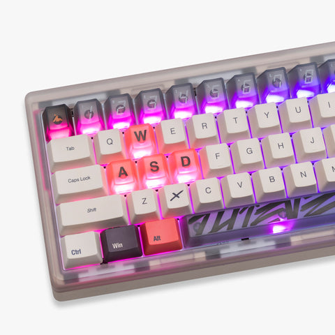 Left detail on 100T x HG Summit 65 Keyboard - 100TFX