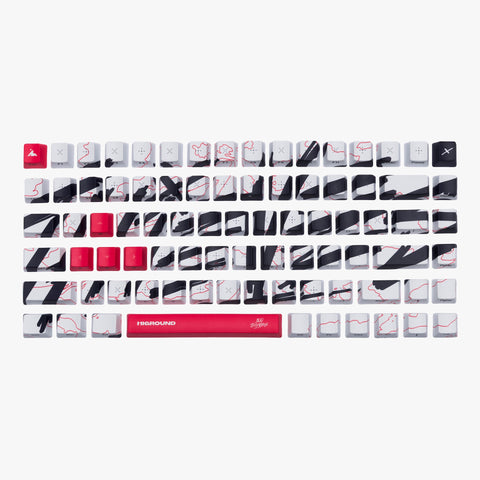 100T x HG 68 Keycaps Set - Team Issue