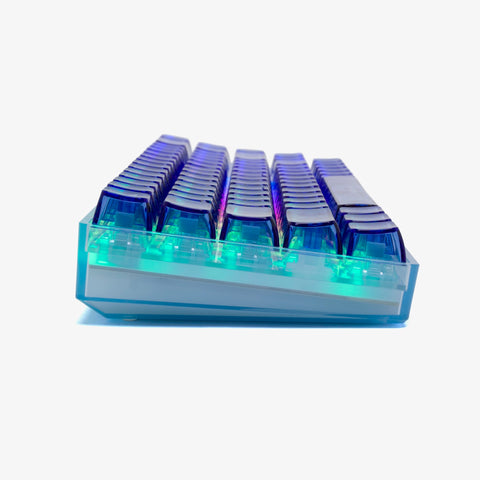 CLEAR SAPPHIRE Base 65 Keyboard (Silent Glacier Switch)