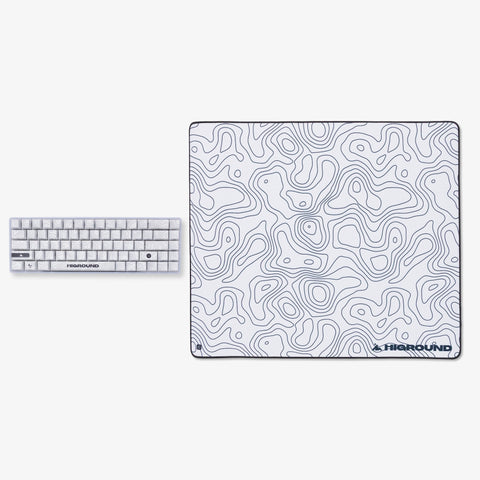 SNOWSTONE KEYBOARD WITH Higround Control Mousepad LG - SNOWSTONE