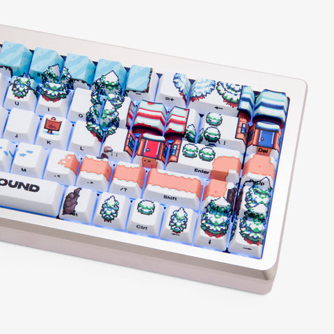 Right detail on Epic of Higround 2 Summit 65 Keyboard - Snowdream