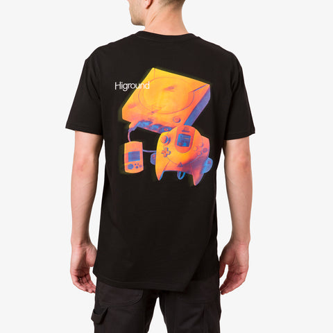 Sonic x Higround Dreamcast Tee on model