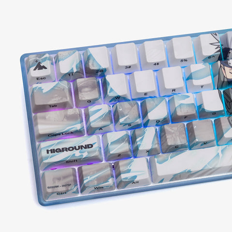 Naruto x Higround Kakashi keycaps close-up left