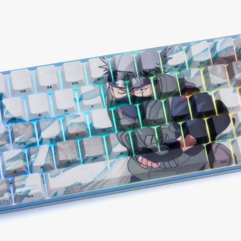 Naruto x Higround Kakashi keycaps close-up middle