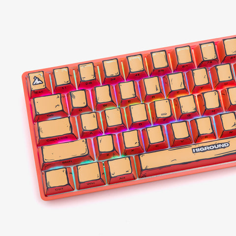 Left side of CELSHADE Base 65 Keyboard - OJ