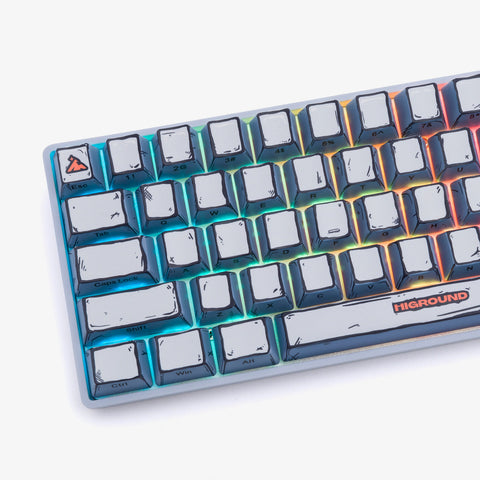 CELSHADE Base 65 Keyboard - GRAY (Milky Switch)