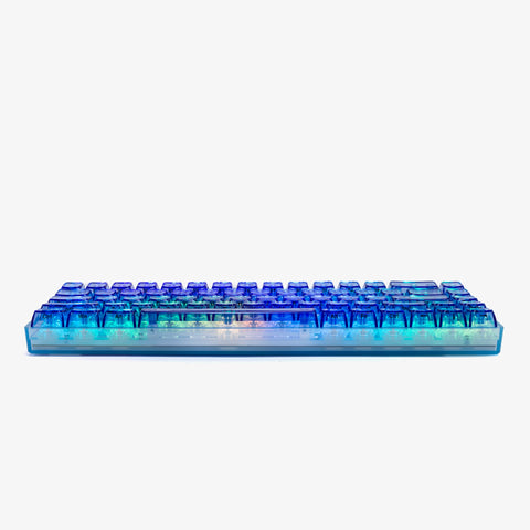 side of CLEAR SAPPHIRE Base 65 Keyboard (Silent Glacier Switch)