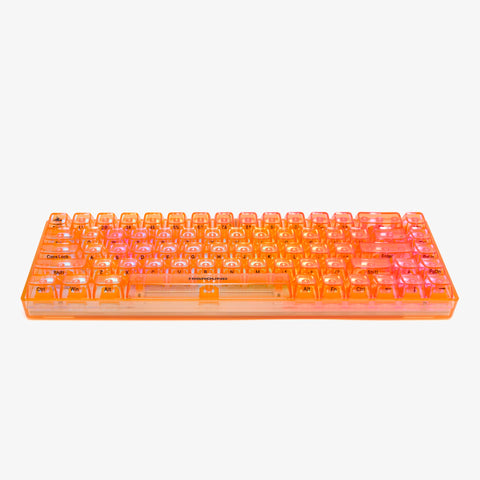 side of CLEAR TOPAZ Base 65 Keyboard (Venus Switch)