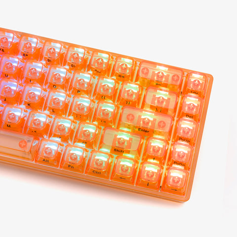 right side of CLEAR TOPAZ Base 65 Keyboard (Venus Switch)