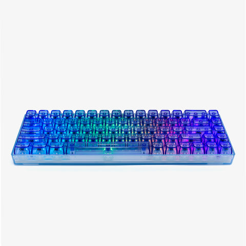 side of CLEAR SAPPHIRE Base 65 Keyboard (BW V2 Switch)