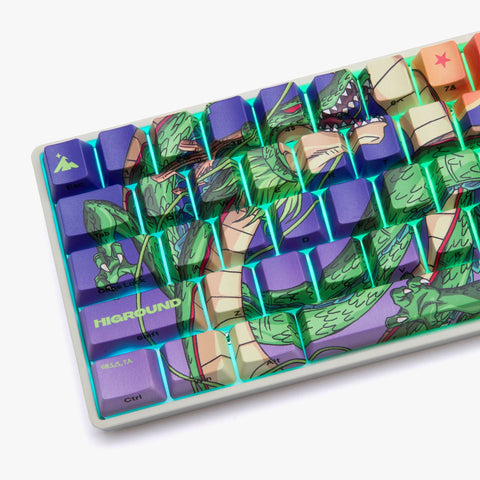 DBZ x Higround Shenron Basecamp 65 Keyboard left side