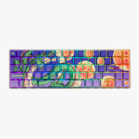 DBZ x Higround Shenron Basecamp 65 Keyboard with LED lights