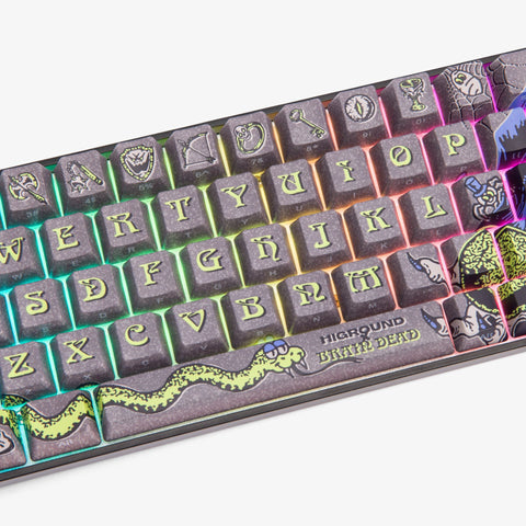 Brain Dead x Higround Basecamp 65 spacebar with Brain Dead artwork