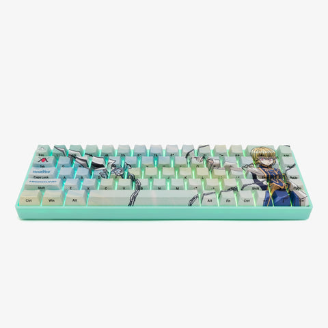 overhead view of Hunter x Hunter x HG Performance B65 Keyboard - Kurapika