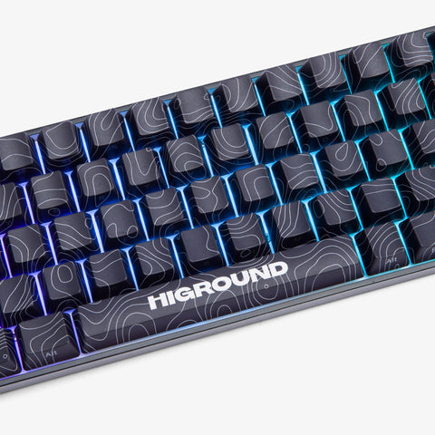 Performance Base 65 BLACKICE center with Higround logo on spacebar