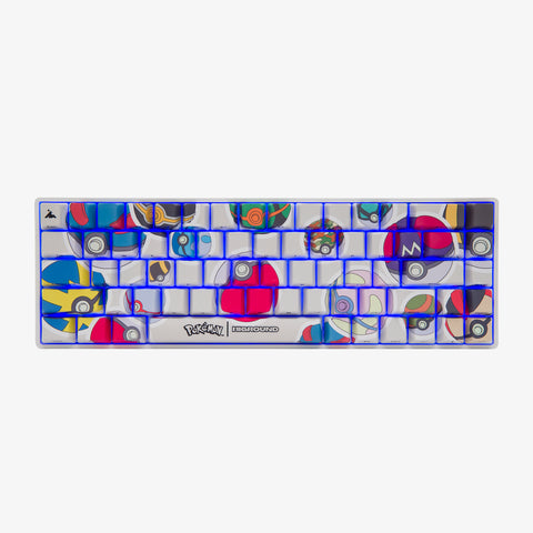 Pokémon + HG Base 65 Keyboard - Poké Ball Sticker