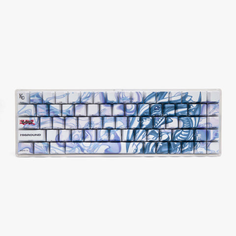 YGO x HG 68 Keycaps Set - Blue Eyes White Dragon