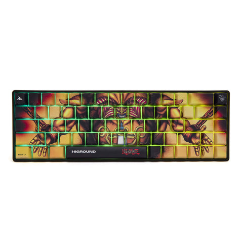 Front detail on YGO x HG Performance Base 65 Keyboard - Exodia