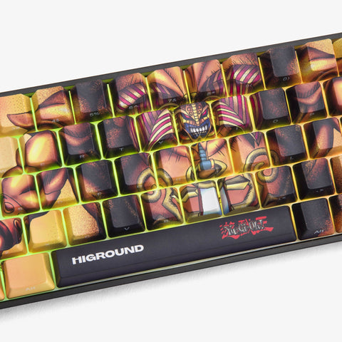 Center detail on YGO x HG Performance Base 65 Keyboard - Exodia