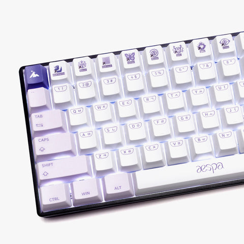 Left detail on Aespa Basecamp 96% Keyboard - Aurora OS