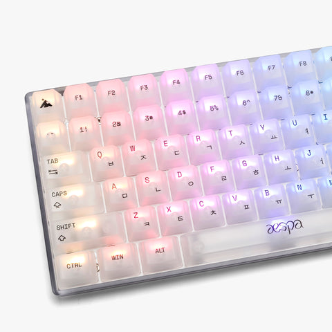 Left detail on Aespa Basecamp 75% Keyboard - Illusion