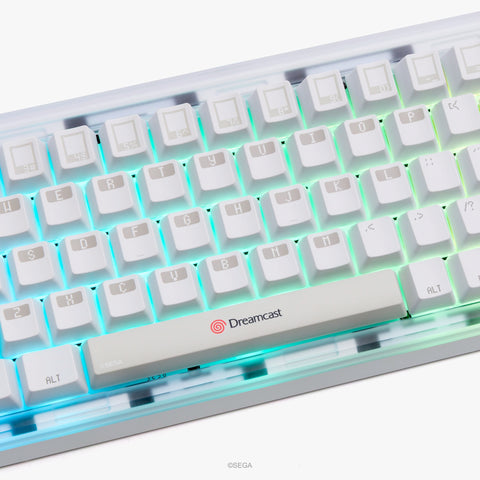 Middle detail on Sega x Higround Summit 65+ Keyboard - Dreamcast