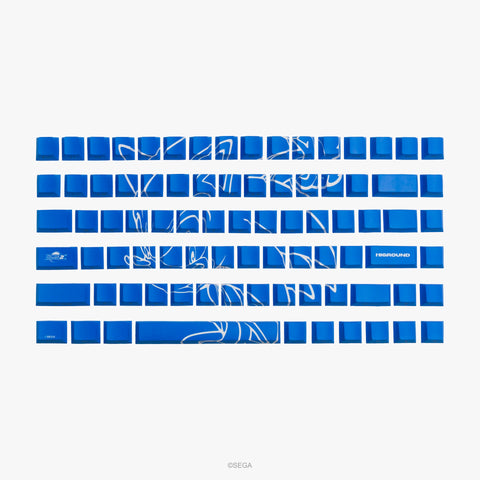 Front of Sega x Higround 84 Keycaps Set 75% Keycaps - Sonic CD