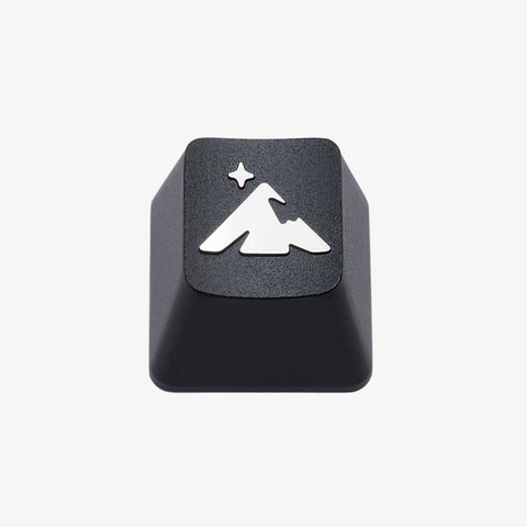 SUMMIT ARTISAN KEYCAP - front black metal with silver Higround logo on top