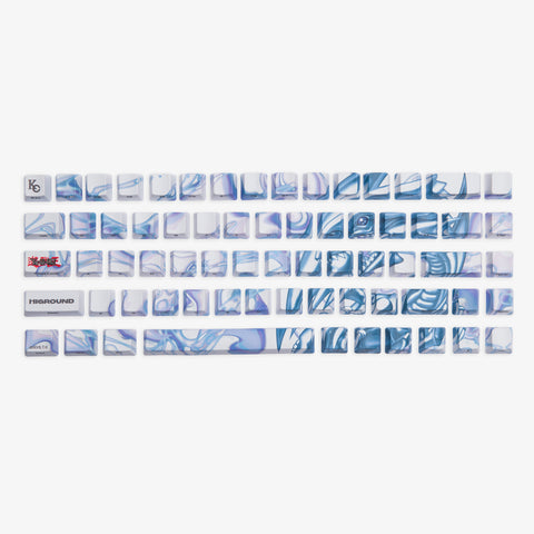 YGO x HG 68 Keycaps Set - Blue Eyes White Dragon