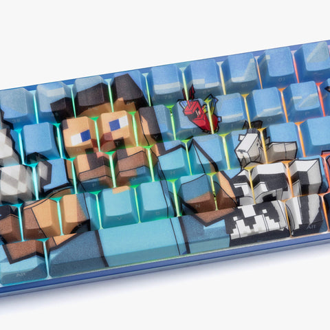 HIGROUND X MINECRAFT STEVE & ANIMALS BASECAMP 65 - CLOSE-UP CENTER WITH RGB