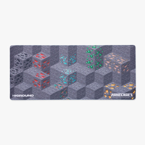 HIGROUND X MINECRAFT MINING BLOCK MOUSEPAD - FRONT