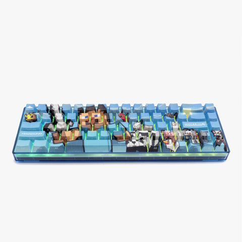 HIGROUND X MINECRAFT STEVE & ANIMALS BASECAMP 65 - ANGLED FRONT WITH LETTERING AND RGB