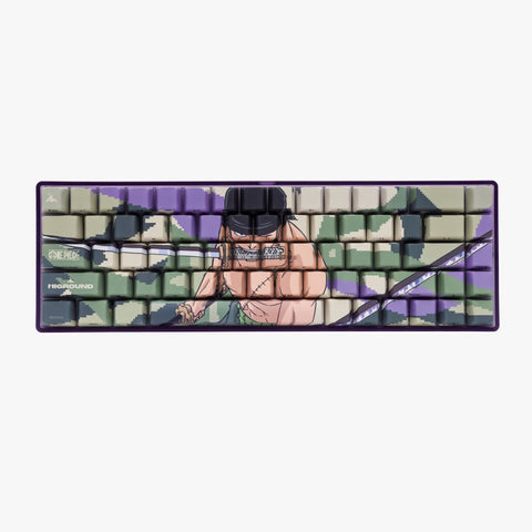 Front of One Piece x HG Performance B65 Keyboard - Zoro