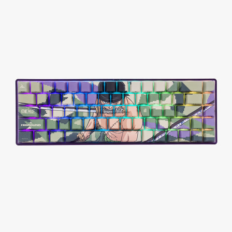 RGB lighting on One Piece x HG Performance B65 Keyboard - Zoro