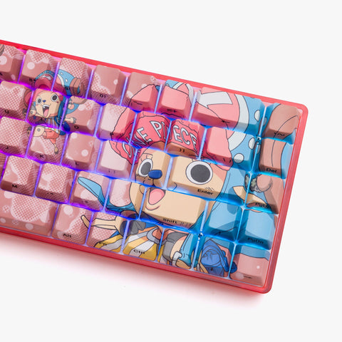 Right side of One Piece x HG Base 65 Keyboard - Chopper