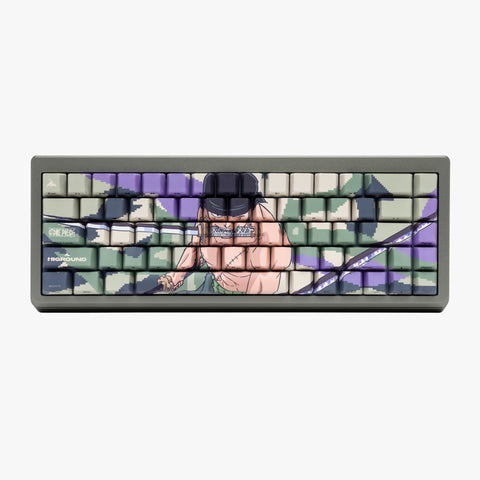 Front of One Piece x HG Summit 65 Keyboard - Zoro