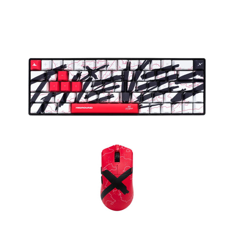 Front of 100T x HG Basecamp 65HE Keyboard - Team Issue + 100T x HG Yuma Wireless Mouse - Team Issue