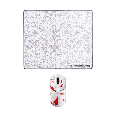 Yuma Mouse RADAR + Hybrid Large Mousepad - SNOWSTONE
