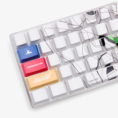 Gundam 68 Keycaps Set - Admiral (White)